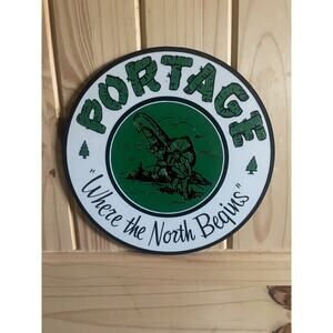 Portage Wisconsin Where The North Begins Sign 3D Print